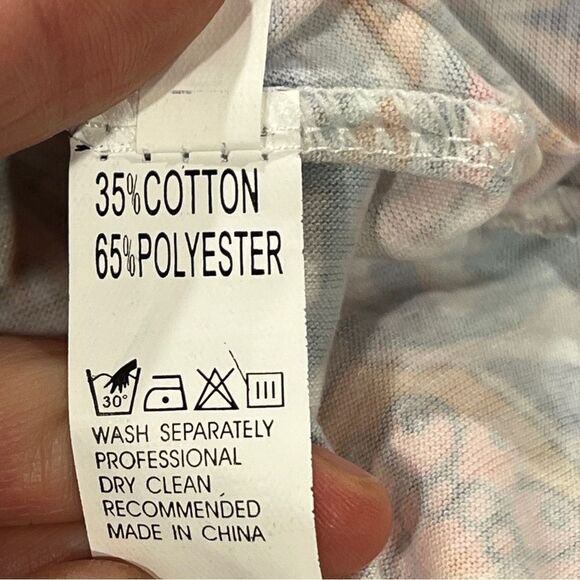 3/4 Sleeve Damask Floral Printed Tunic Dress Bohemian Swing Casual - Picture 9 of 12